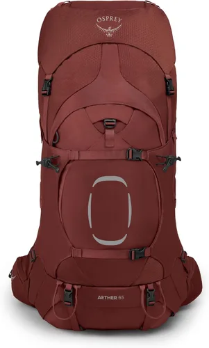 Miniatura 6 de Osprey Aether 65L Mochila de senderismo para hombre, Deep Acorn Red, L/XL Rojo Bellota Profundo