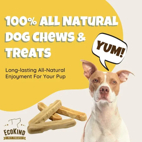 Miniatura 4 de EcoKind Masticables Premium de Queso de Yak Dorado del Himalaya para Perros, Golosinas para Perros de Raza Grande, Totalmente Natural, Masticable