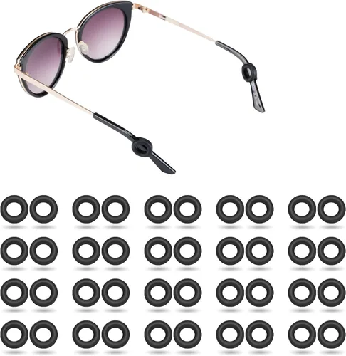 20 pares de agarres antideslizantes para gafas, soporte de silicona para gafas, retenedor de manga, ganchos para gafas para gafas para deportes,