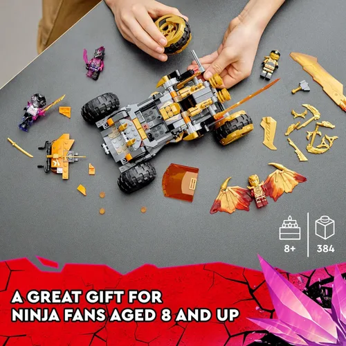 Miniatura 6 de LEGO NINJAGO Cole's Dragon Cruiser - Juguete para coche, 71769 Ninja Toys con Kai dorado, Cole y minifiguras de guerrero serpiente, regalos