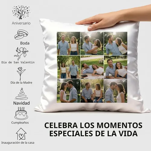 Miniatura 8 de ArtPix 3D Funda de almohada con fotos personalizada, funda de cojín personalizada con cualquier impresión de imagen, gran regalo para padre, papá