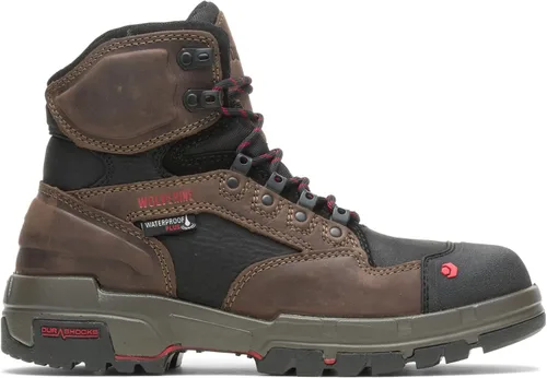 Wolverine Legend zapatos de trabajo impermeables con puntera de composite, 6 pulgadas, para hombre Marrón oscuro