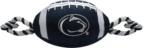 NCAA Penn State Nittany Lions - Juguete de fútbol para perro, materiales de nailon de calidad resistente, cuerdas de tracción fuertes, chirriador