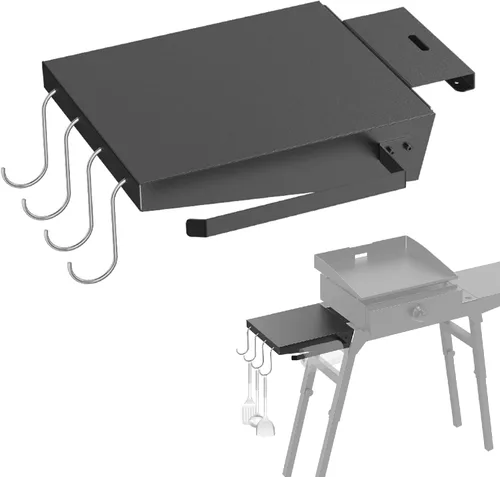 Estante lateral de plancha para Blackstone 5013 de 17 y 22 pulgadas, mesa de plancha para soporte de plancha Blackstone con asistencia lateral,