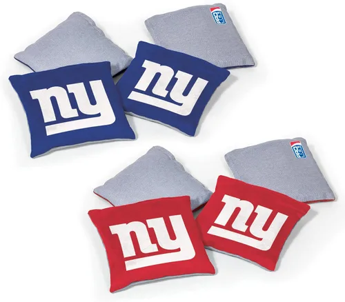 Miniatura 14 de Wild Sports - Bolsas de frijoles de doble cara de fútbol americano profesional de la NFL, 8 unidades, bolsas de lanzamiento de primera calidad