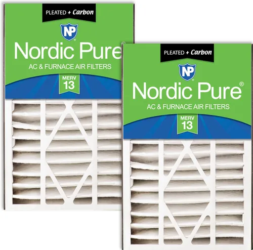 Miniatura 14 de Nordic Pure 16 x 25 x 5 (tamaño real: 15 5/8 x 24 1/8 x 4 7/8) Filtro de aire Air Bear Merv 8 de repuesto para reducción de olores de carbono puro