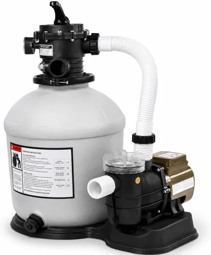 Miniatura 8 de XtremepowerUS Bomba de piscina de 3/4 HP con filtro de arena de 13", 2,400 GPH para conjunto de piscina sobre el suelo con válvula multipuerto hasta