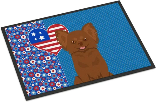 Miniatura 51 de Caroline's Treasures WDK5119JMAT Airedale Terrier USA - Tapete para interiores o exteriores, 24 x 36 pulgadas, tapete para puerta delantera