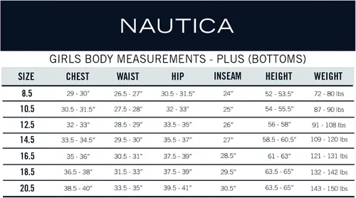Miniatura 6 de Nautica Pantalón de pierna ajustada de sarga elástica para niña