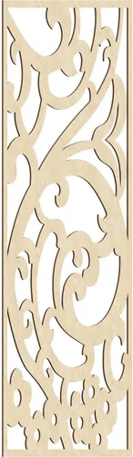 Miniatura 30 de Bridgewater - Paneles de pared decorativos de madera con calado, 9 3/8 pulgadas de ancho x 24 3/8 pulgadas de alto x 1/4 de alto, nogal