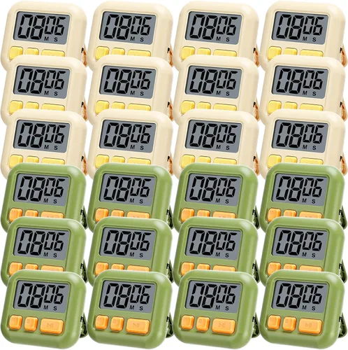 Miniatura 12 de Weewooday Temporizador digital de cocina de 24 piezas, temporizador magnético a granel, interruptor de encendido/apagado de minuto, segunda cuenta