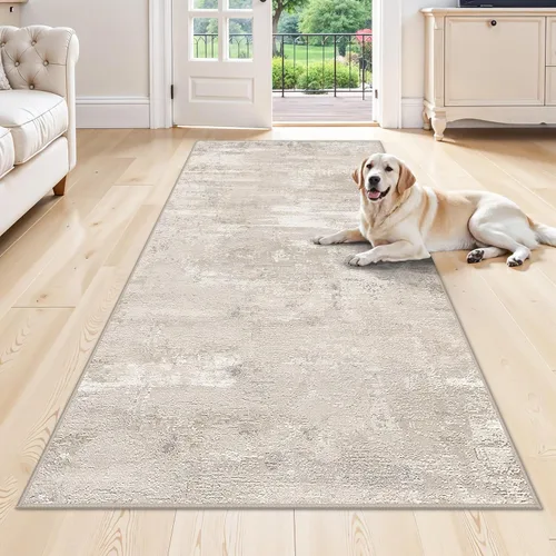 Miniatura 15 de Alfombra lavable para pasillo de 3 x 12 pulgadas, alfombras abstractas modernas con parte trasera antideslizante, alfombra ultra suave para cocina