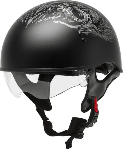 Miniatura 5 de GMAX HH-65 Naked DOT aprobado medio casco para motocicleta, ciclomotor, scooter y más