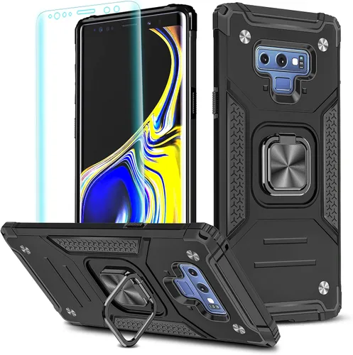 Miniatura 51 de YmhxcY Funda para Galaxy Note 8, funda para Galaxy Note 8 con protector de pantalla curvado 3D, fundas de grado armadura con soporte giratorio