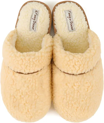 Miniatura 3 de Women's Fuzzy Plush Shearling Scuff Mule Slipper with Cozy Memory Foam, Slip-on Sherpa House Shoes