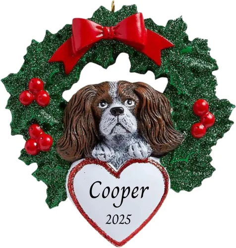 Miniatura 26 de Adornos personalizados para árbol de Navidad 2025 para mascotas, Chihuahua con corona, recuerdo para los amantes de los perros de los cachorros