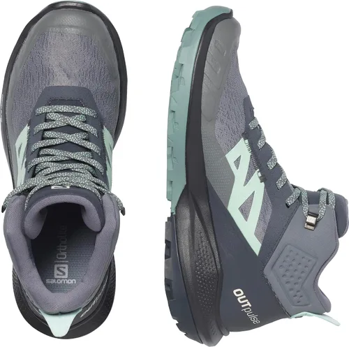 Miniatura 4 de Salomon Outpulse Mid Gore-Tex - Zapatos de senderismo para mujer, Gris