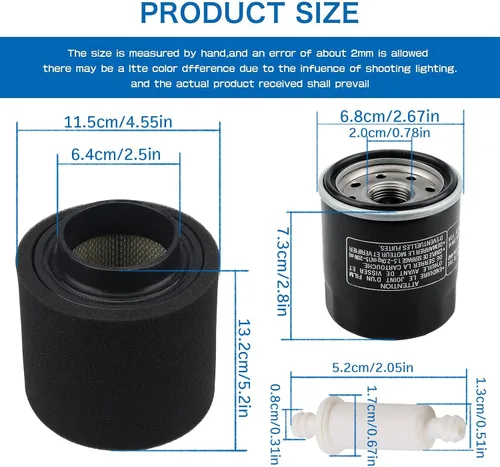 Miniatura 2 de Hawkeye 300 Filtro de aire para Polaris Hawkeye 300 2x4 4x4 Sportsman 300 2006 2007 2008 2009 2010 2011 con filtro de aceite KN303 2520799 3084963