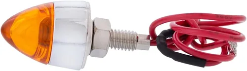 Miniatura 4 de United Pacific 10863 - Sujetador de placa de matrícula LED con acabado cromado estilo bala, cableado original, hardware de montaje incluido – Ámbar