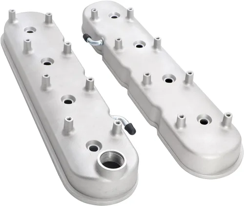 Miniatura 3 de LS - Cubiertas de válvula de aluminio fundido con soportes de bobina compatibles con Che-vy Small Block V8 293 325 346 364 376 427 LS1 LS2 LS3 LS6