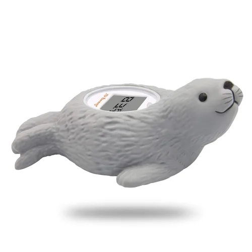 Doli Yearning Upgarde Termómetro Digital LCD para Baño de Bebé |Productos de Seguridad para el Baño de los Niños|Termómetro de Agua Forma de Foca
