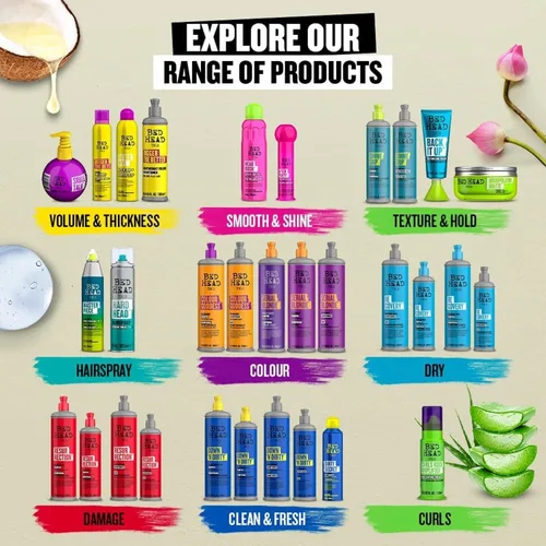 Miniatura 9 de Bed Head by TIGI Serial Blonde Purple - Champú tonificante para rubias frías, neutraliza los tonos de latón, sin sulfatos, 13.53 onzas líquidas