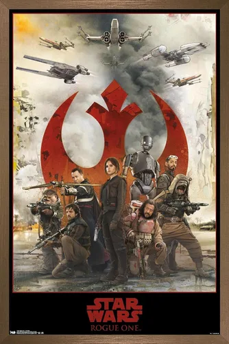 Miniatura 14 de Trends International Star Wars: Rogue One - Póster de pared de montaje, 14.725 x 22.375 pulgadas, versión enmarcada de madera de granero