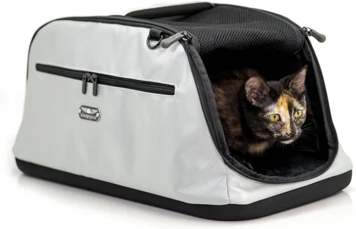 Sleepypod Portador de mascotas para cabina de avión, talla única , Glaciar plata