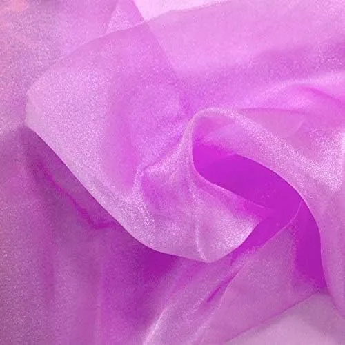 Miniatura 2 de Valentina Textile Inc, Tela de organza transparente brillante para moda, manualidades, decoración, 60 pulgadas de ancho (1 yarda, aguamarina)