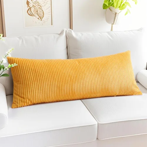 Miniatura 321 de Artscope Fundas de Almohada de Pana a Rayas Acogedoras Súper Suaves Decorativas Cuadradas Fundas de Cojín para Sofá Sillón Dormitorio Decoración