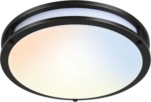 Miniatura 17 de hykolity Accesorio de lámpara de techo LED de montaje empotrado de 10 pulgadas, 17W, 1100lm, 2700K/3000K/3500K/4000K/5000K Luces de techo
