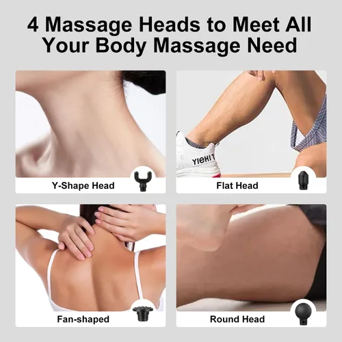 Miniatura 6 de Masaje de cuello, mini pistola de masaje, masajeador deportivo compacto, masajeador muscular de percusión de tejidos profundos, masajeador portátil