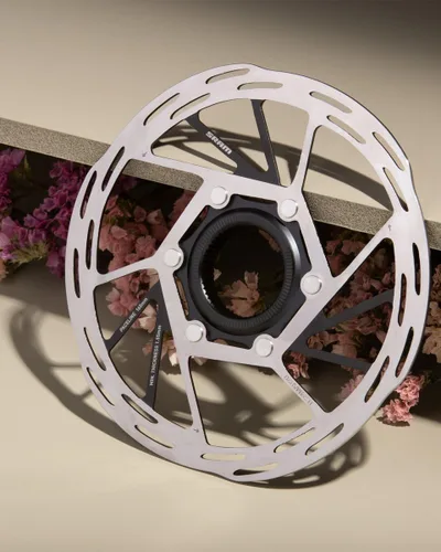 Miniatura 2 de Rotor de disco SRAM PACELINE 160mm CENTERLOCK PLATA/NEGRO