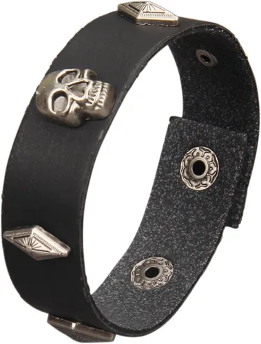 Miniatura 27 de Jeilwiy Pulseras de cuero punk para hombres, pulseras hechas a mano, brazalete ancho, joyería trenzada, color negro y marrón, ajustable, regalos