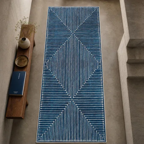 Miniatura 23 de GLN Rugs Contemporary Collection - Alfombra de felpilla lavable a máquina, contemporánea, antideslizante, de pelo corto, alfombra de felpilla