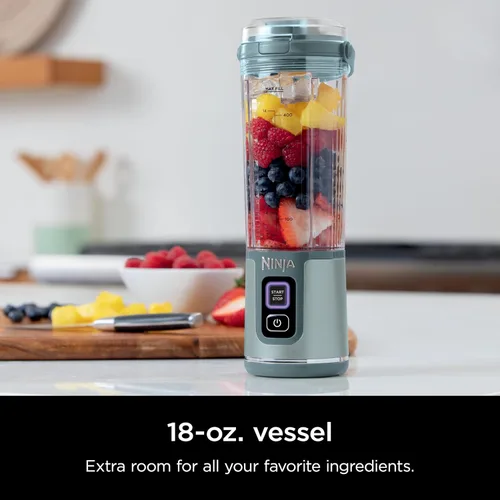 Miniatura 2 de Ninja Blast Licuadora Portátil y Accesorios, Inalámbrica, Recipiente de 18 oz., Licuadora Personal para Batidos y Smoothies, Tapa a Prueba de Fugas