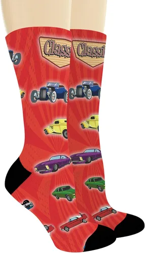 Miniatura 2 de ThisWear Regalos de autos clásicos calcetines para mujeres y hombres, calcetines novedosos para entusiastas de los automóviles