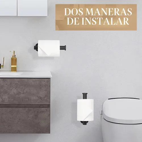 Miniatura 5 de JOPOFI Portapapel Higiénico - Portapapel Higiénico Autoadhesivo de Montaje en Pared para Baño, Acero Inoxidable SUS 304 con Tira Adhesiva Command