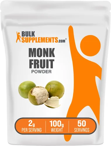 Miniatura 8 de BulkSupplements.com Polvo de fruta del monje - Edulcorante de fruta de monje, sustituto del azúcar para hornear - Puro y sin gluten, 2g por porción