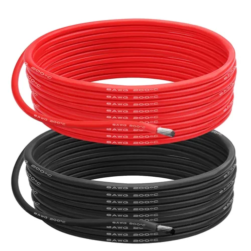 Miniatura 9 de Cable eléctrico de silicona calibre 14 AWG (rojo de 10 pies y negro de 10 pies) suave y flexible núcleo de cobre estañado de 0.003 in, alambre