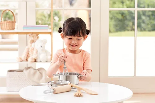 Miniatura 2 de Hape Chef's Choice - Kit de cocina de madera para niños, juego de accesorios de cocina y alimentos Multicolor