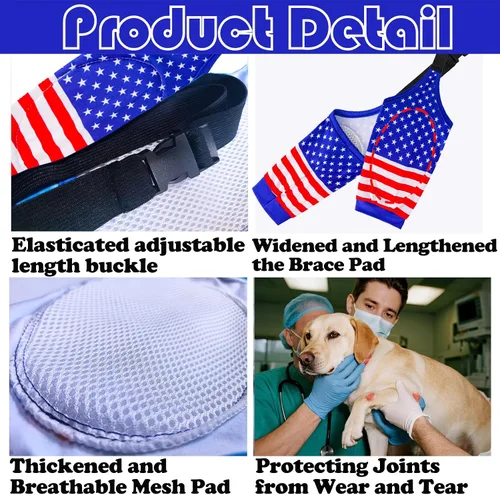 Miniatura 2 de Rodilleras protectoras para coderas de perro, rodilleras, manga para tratamiento de callos para heridas, patas delanteras para evitar lamer