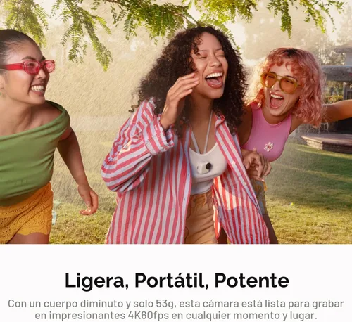 Miniatura 4 de Insta360 Paquete Go Ultra Anywhere - Pequeña cámara de vlogging 4K, manos libres, cámara POV, sensor de 1/1.28 pulgadas, peso de 1.87 oz, FOV