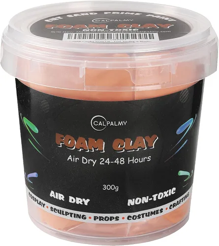 CALPALMY - Arcilla de espuma moldeable para cosplay en colores de piel (300g) – Alta densidad y calidad para diseños intrincados | Se seca al aire a