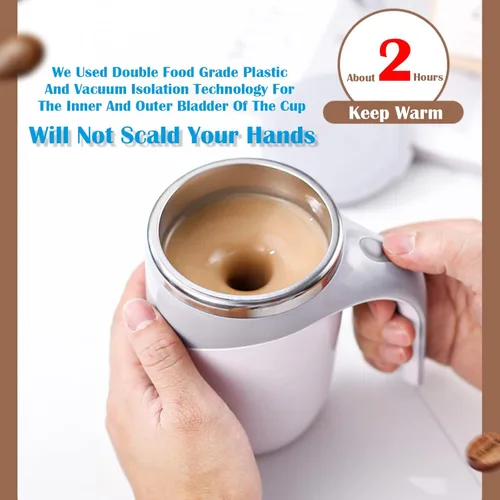 Miniatura 6 de Taza autoagitación - Taza magnética eléctrica automática para café, taza de mezcla giratoria linda, para remover café/té/chocolate caliente/leche