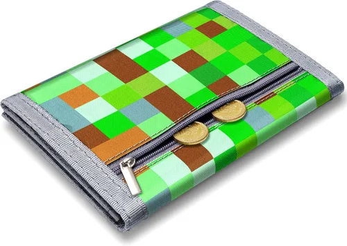Miniatura 2 de Cartera para niños y niñas, billetera triple para niños de 4 a 18 años, cartera para niños pequeños con bolsillo para monedas con cremallera y 8