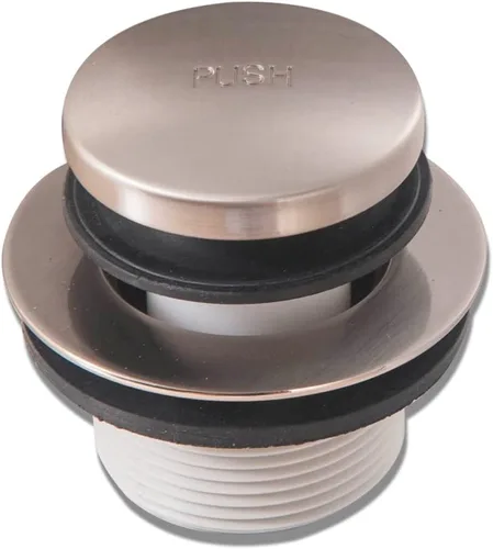 Miniatura 10 de Tapón de drenaje de bañera con buje de plástico ABS, se adapta a interiores de 1-1/2 pulgadas o 1-3/8 pulgadas, fácil de instalar, cromado chapado