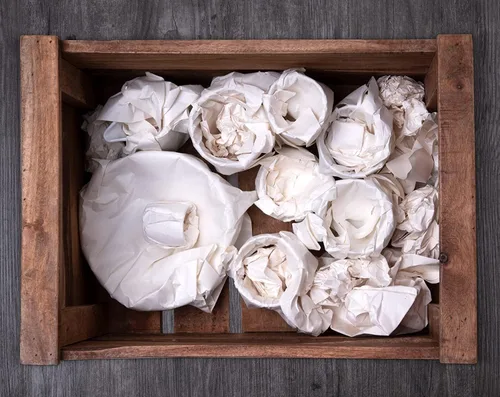 Miniatura 5 de Papel de embalaje de 12 x 12 pulgadas para mudanza, 100 hojas para proteger porcelana frágil y vasos, papel de envolver pequeño para envío y como