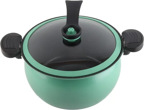 Miniatura 9 de Olla a presión micro antiadherente de gran capacidad, utensilios de cocina multifuncionales con tapa visual para cocina casera (7L)