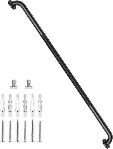 Miniatura 71 de Barra de agarre antideslizante para ducha de 24 pulgadas, acabado blanco frotado con aceite, diámetro de 1.25", Barra de agarre para baño Munzong